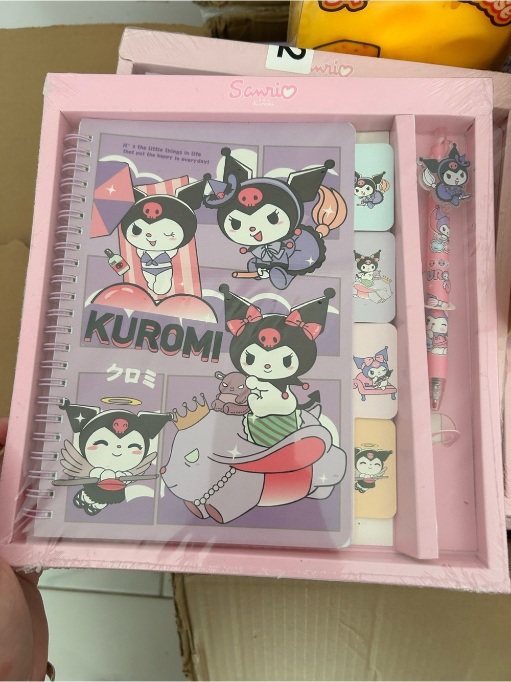 4/$100 Sanrio Kuromi Pink & Lavender Stationery Gift Set